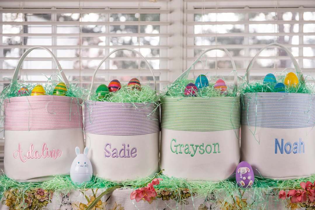 Seersucker Easter Baskets