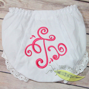 Scroll Monogrammed Bloomers