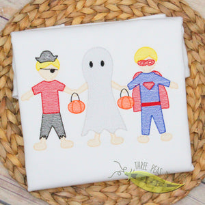 Boy Halloween Paper Dolls