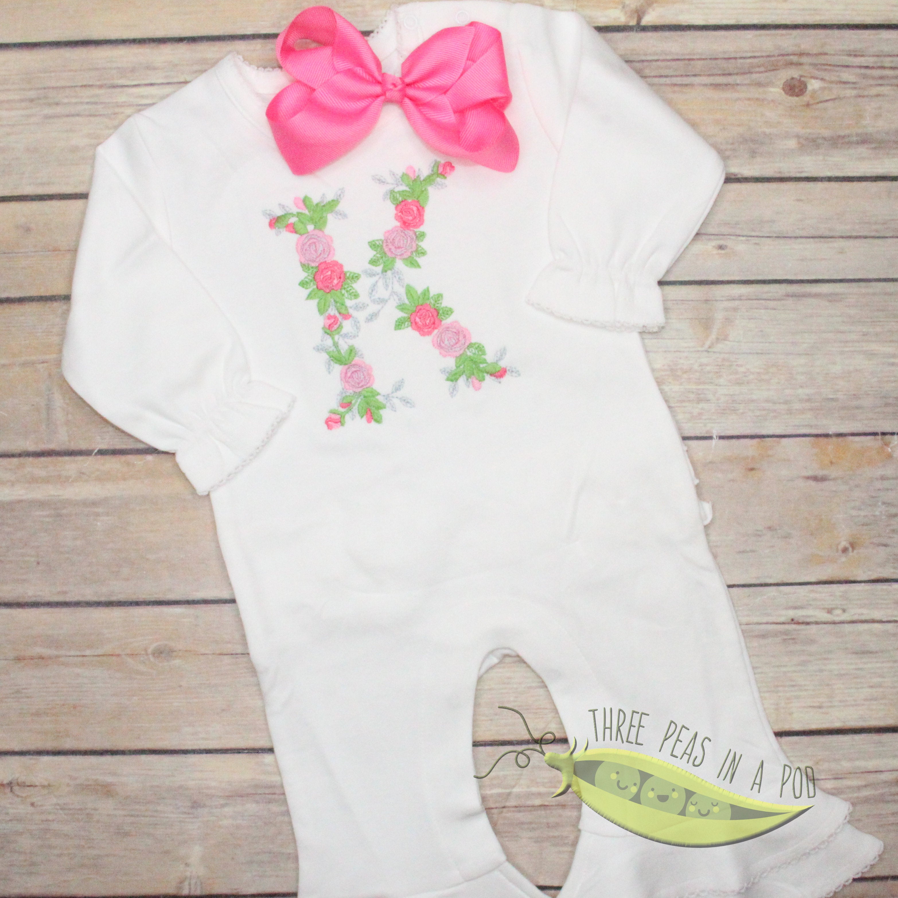 Baby Girl Ruffle Romper Coming Home Outfit