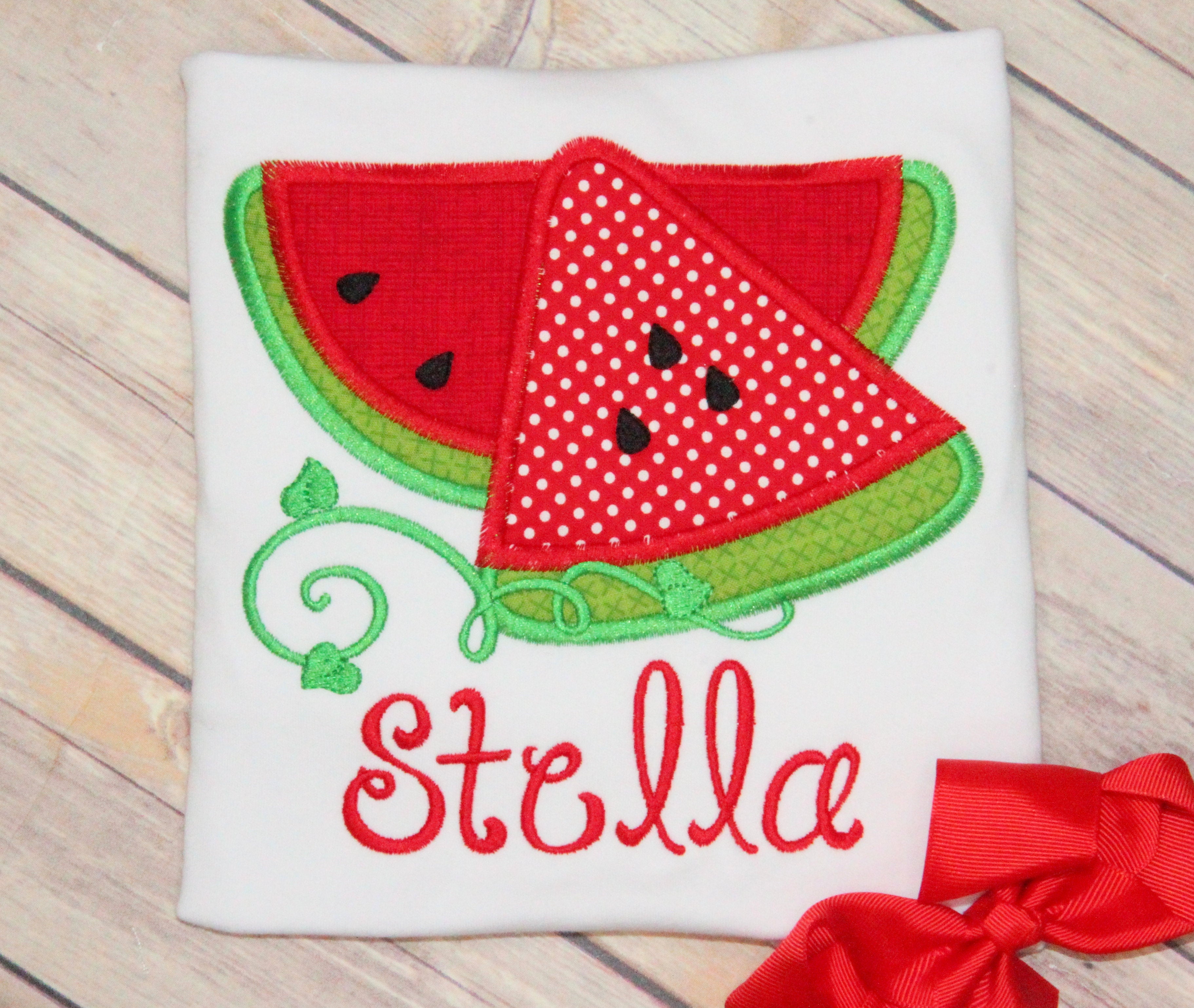 Watermelon Applique Design