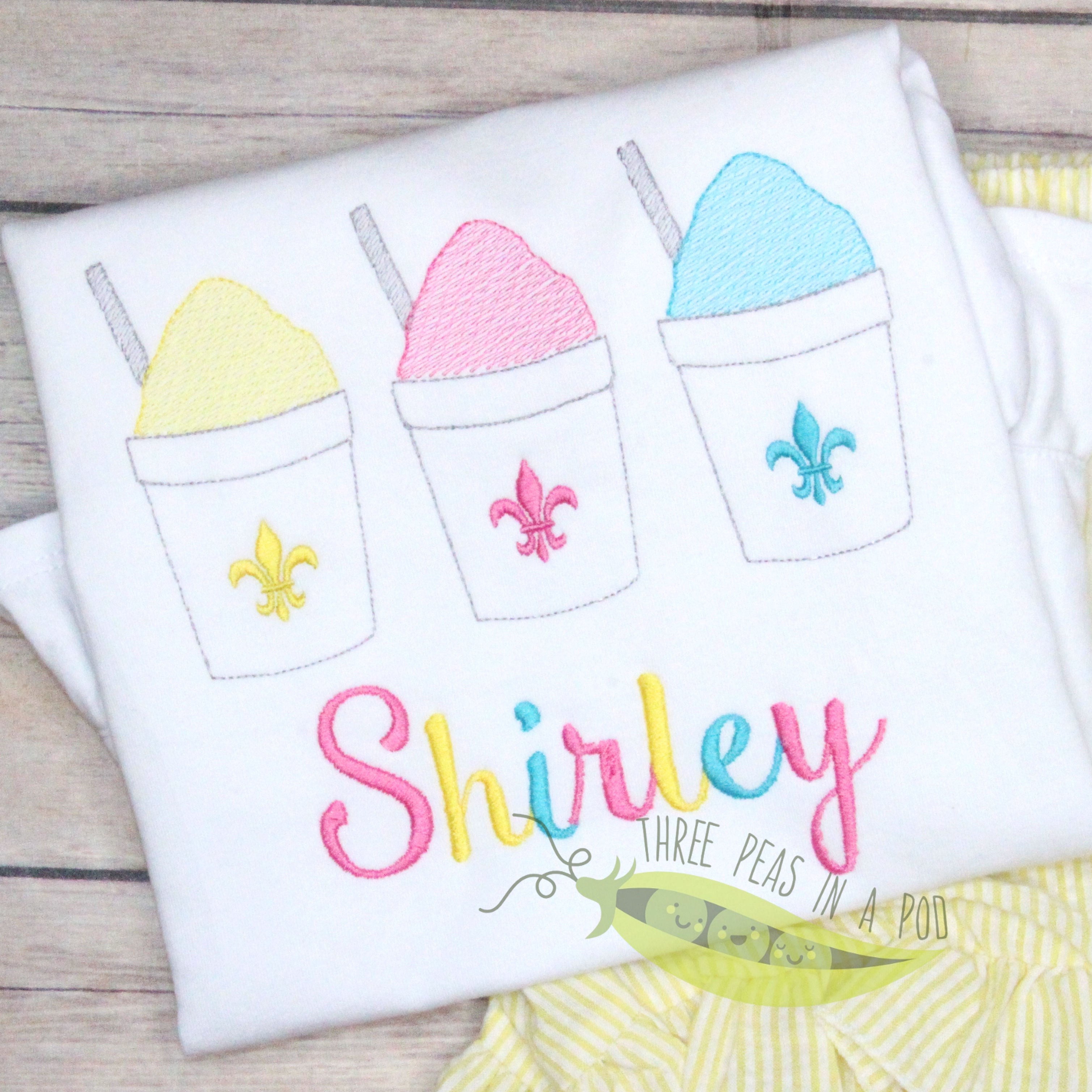 Snoball Embroidery Design