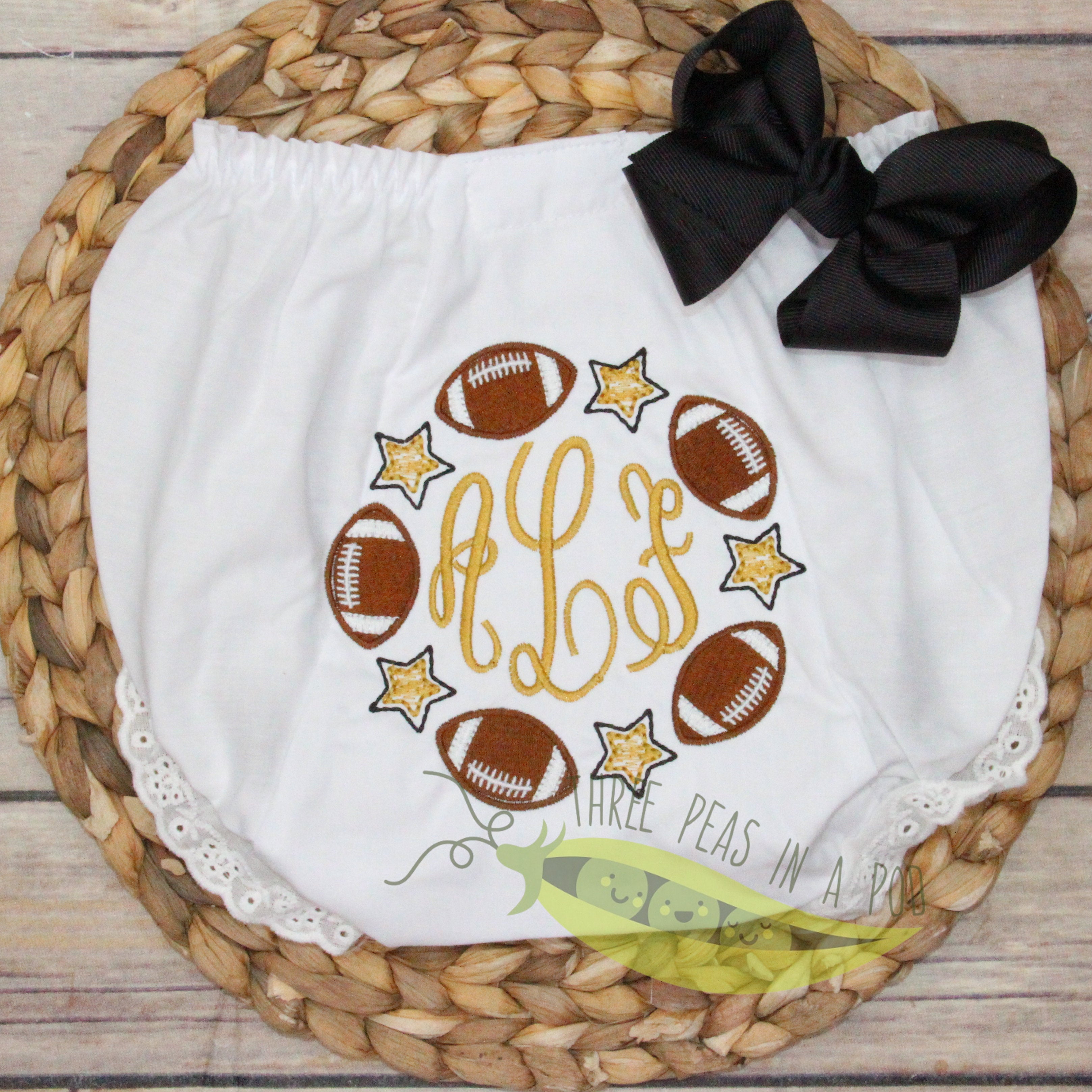 Black + Gold Football Bloomers