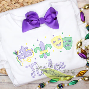 Mardi Gras Mask Trio