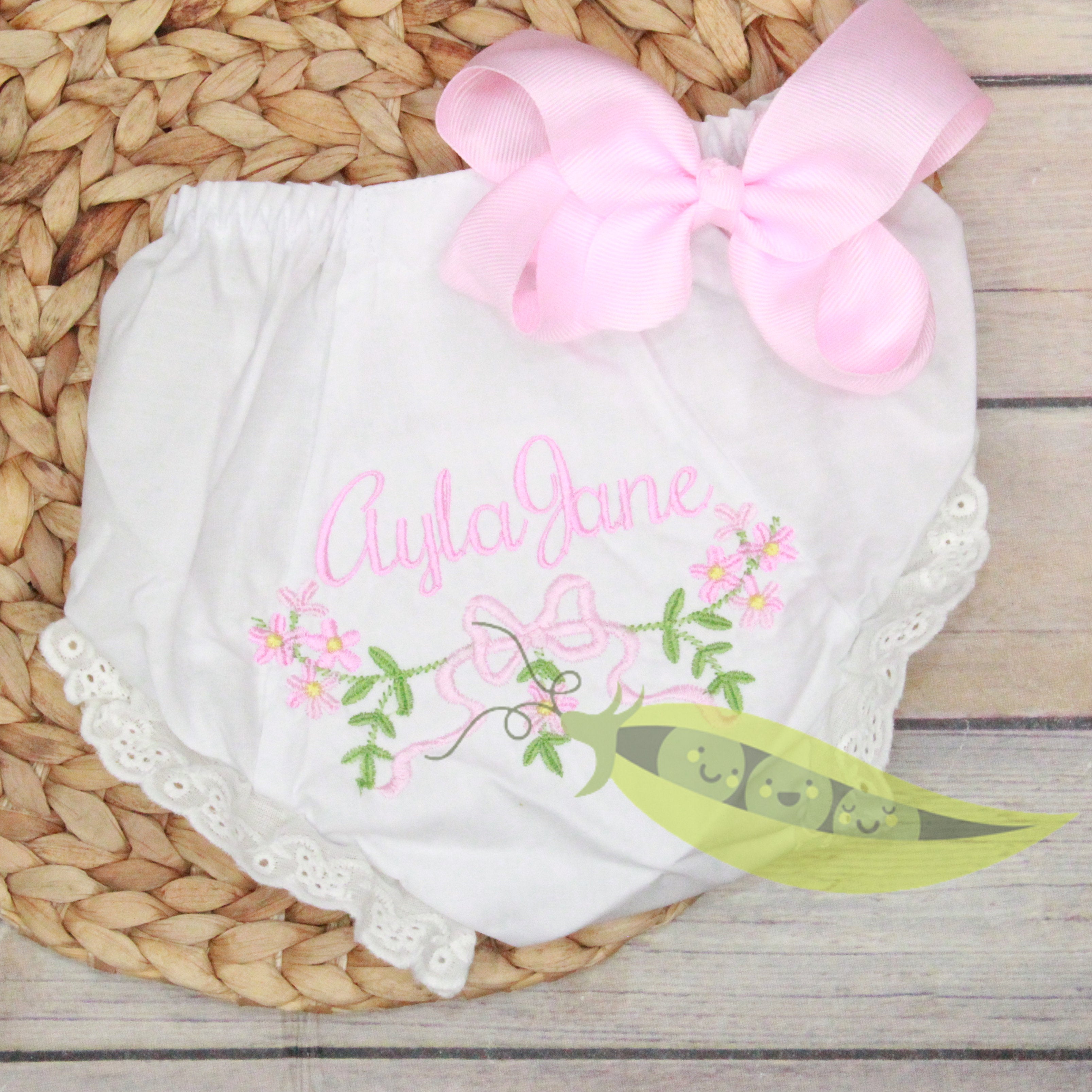 Pink Floral Bloomers