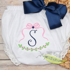 Floral Monogrammed Bloomers