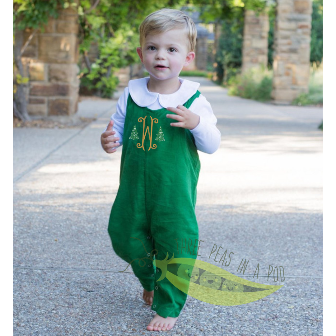 Oh Christmas Tree Green Longall with Peter Pan Bodysuit