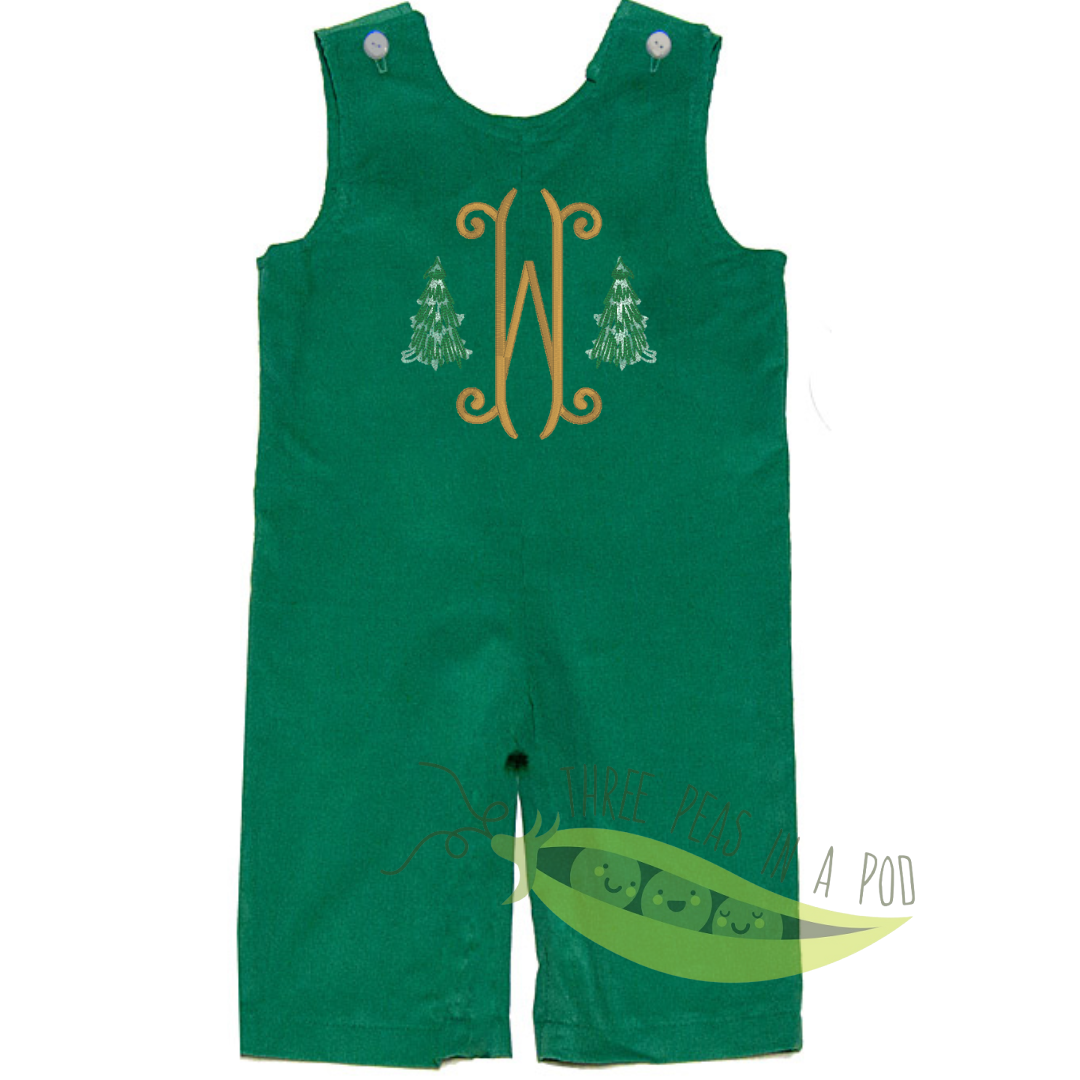 Oh Christmas Tree Green Longall with Peter Pan Bodysuit