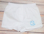 Load image into Gallery viewer, Baby Boy Monogrammed Boxers Diaper Cover
