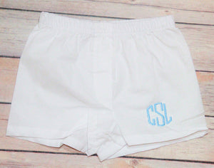 Baby Boy Monogrammed Boxers Diaper Cover