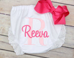 Load image into Gallery viewer, Baby Girl Monogrammed Bloomers
